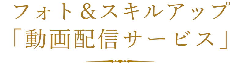 フォト＆スキルアップ「動画配信サービス」